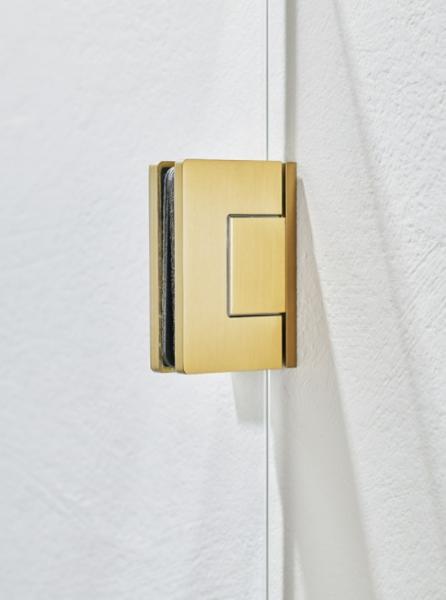 Hafa Infinity bruseniche - Klar glas - Messing - 90x90 cm Hafa Infinity bruseniche - Klar glas - Messing - 90x90 cm