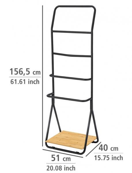 Wenko Verona håndklæde- og tøjstativ - Sort Wenko Verona håndklæde- og tøjstativ - Sort