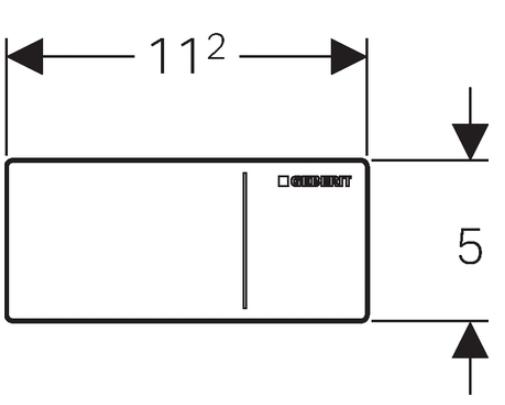 Geberit betjeningsplade til fjernbetjent skyllestyring type 70: Hvid Geberit betjeningsplade til fjernbetjent skyllestyring type 70: Hvid