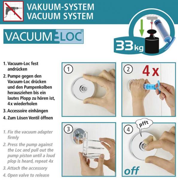 Wenko Badeværelsesskraber - Mat sort - Skruefri Wenko Badeværelsesskraber - Mat sort - Skruefri