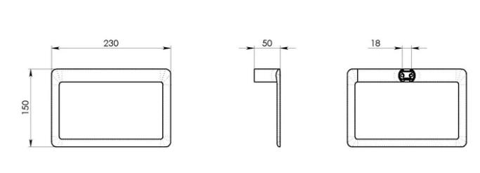Hefe Piren håndklædering - Mat Hvid Hefe Piren håndklædering - Mat Hvid