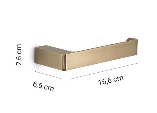 Hefe Piren toiletpapirholder - Børstet messing Hefe Piren toiletpapirholder - Børstet messing