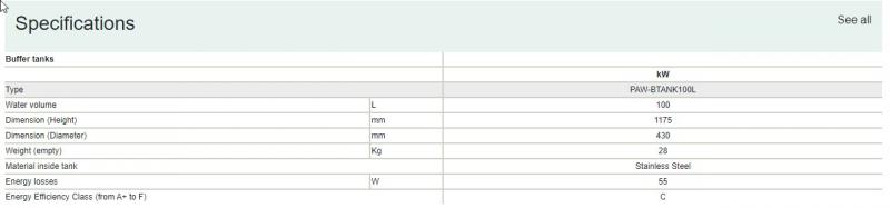 Panasonic PAW-BTANK100L Buffertank 100 Ltr. rustfri til luft/vand VP Panasonic PAW-BTANK100L Buffertank 100 Ltr. rustfri til luft/vand VP