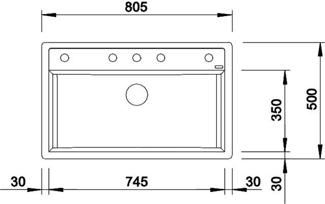 Blanco Dalago 8-F MX køkkenvask - Antracit Blanco Dalago 8-F MX køkkenvask - Antracit