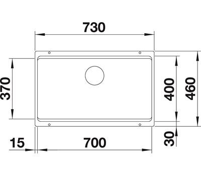 Blanco Etagon 700-U køkkenvask - Sort