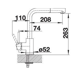 Blanco Mila-S køkkenarmatur m/udtræk - Mat sort Blanco Mila-S køkkenarmatur m/udtræk - Mat sort