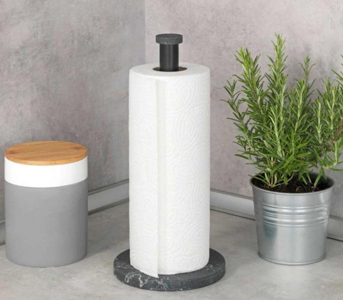 Wenko Marble køkkenrulleholder - Sort marmor Wenko Marble køkkenrulleholder - Sort marmor