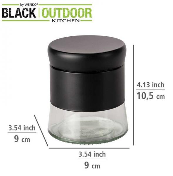 Wenko Boga krydderibeholder - 400 ml - Sort/klar Wenko Boga krydderibeholder - 400 ml - Sort/klar