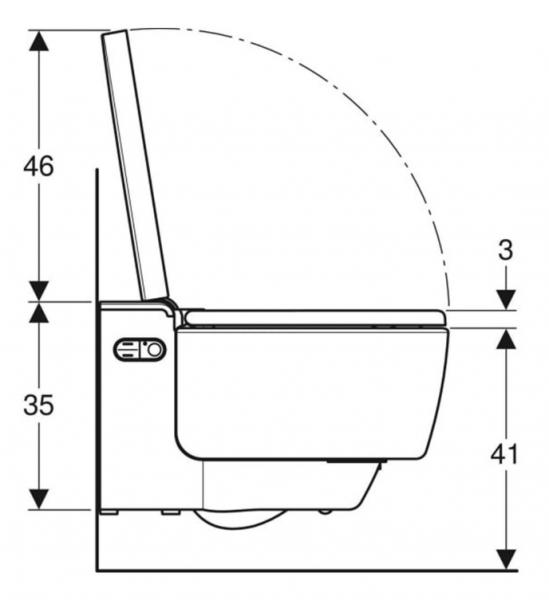 Geberit AquaClean Mera Classic væghængt bidettoilet - NY - KeraTect
