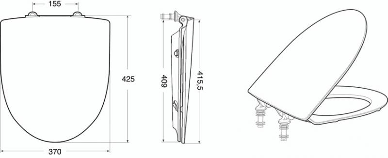 Ifö Spira toiletsæde med softclose og quick-release - Hvid Ifö Spira toiletsæde med softclose og quick-release - Hvid