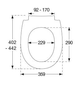 Pressalit Sway Uni toiletsæde m/soft close og lift-off beslag - Hvid Pressalit Sway Uni toiletsæde m/soft close og lift-off beslag - Hvid