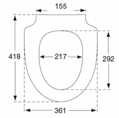 Pressalit Spira V toiletsæde 1136 m/SoftClose og LiftOff - Antibakteriel - Hvid