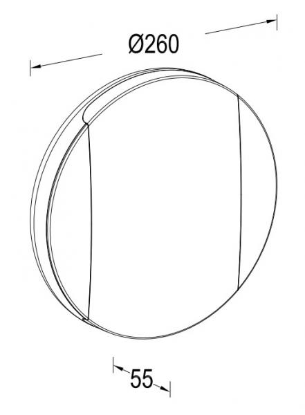 Lutec Architectural Sweep udendørs væg- og loftlampe Lutec Architectural Sweep udendørs væg- og loftlampe