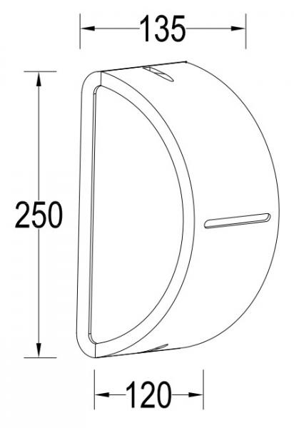 Lutec Architectural Bonn udendørslampe til væg