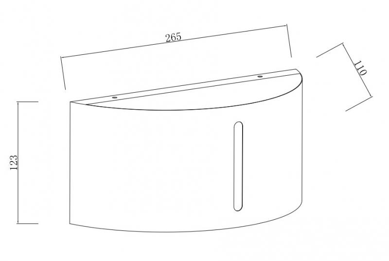 Lutec Architectural Bonn udendørslampe til væg - Rustfrit stål