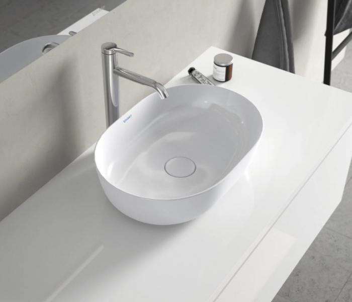 Duravit Luv 60 fritstående bowlevask - Uden hanehul - Wondergliss Duravit Luv 60 fritstående bowlevask - Uden hanehul - Wondergliss