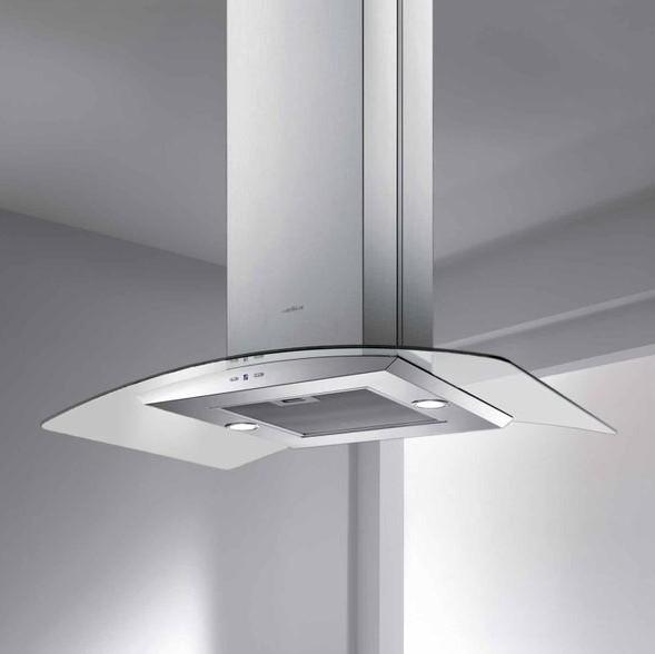 Eico Reef I 90 X GL frithængende emhætte - Rustfrit stål Eico Reef I 90 X GL frithængende emhætte - Rustfrit stål