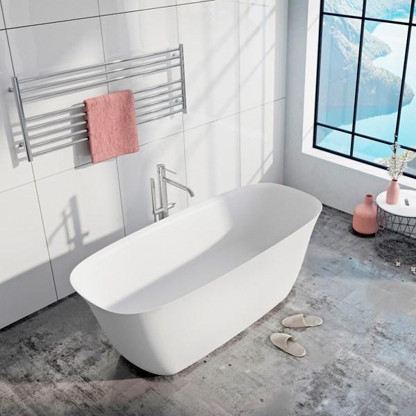 Strømberg Vadum fritstående badekar 1700 x 750 mm - Mat hvid Strømberg Vadum fritstående badekar 1700 x 750 mm - Mat hvid