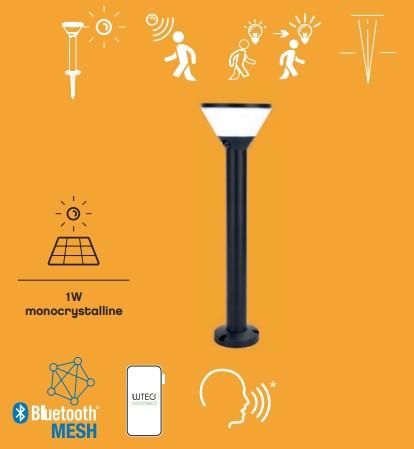 Lutec Karlo Solar udendørs bedlampe m/solceller, spyd og sensor - Mat sort Lutec Karlo Solar udendørs bedlampe m/solceller, spyd og sensor - Mat sort