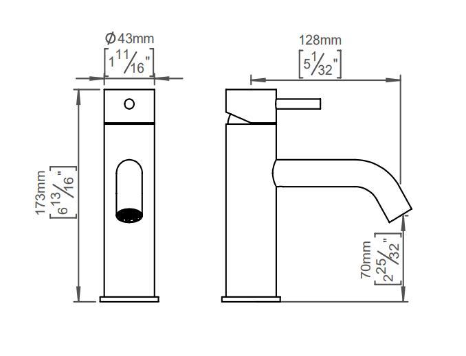 QTOO håndvaskarmatur - Børstet rustfri stål QTOO håndvaskarmatur - Børstet rustfri stål
