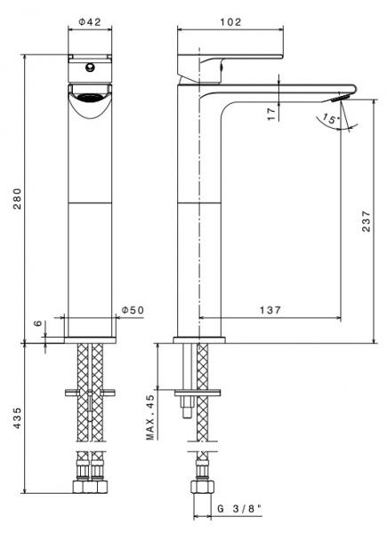 Cassøe Newform Fan bowlearmatur - Krom Cassøe Newform Fan bowlearmatur - Krom