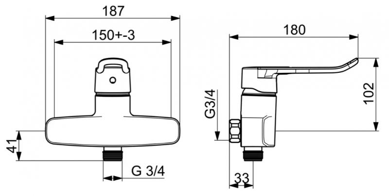 Oras Clinica 5620 Håndvaskarmatur - krom