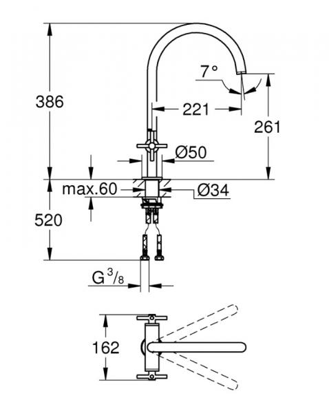 Grohe Atrio New køkkenarmatur - Supersteel Grohe Atrio New køkkenarmatur - Supersteel