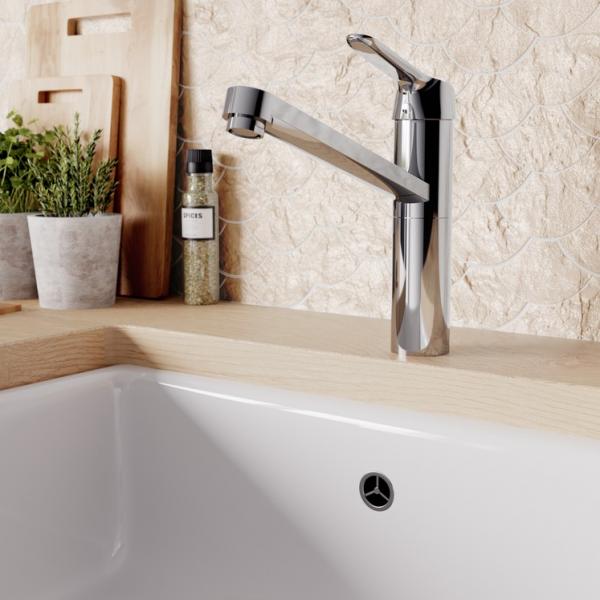 Ideal Standard Ceraflex køkkenarmatur m/koldstart og svingtud - Høj tud Ideal Standard Ceraflex køkkenarmatur m/koldstart og svingtud - Høj tud