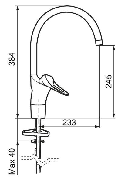 FM Mattsson 9000E køkkkenarmatur