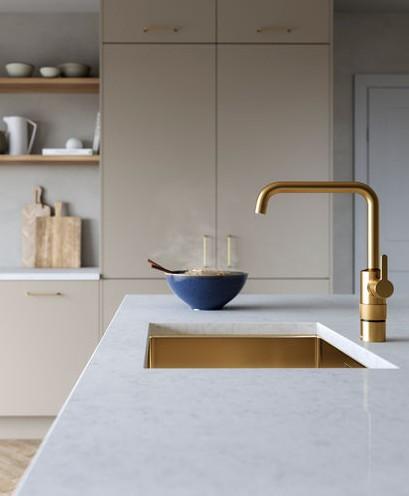 Damixa Silhouet Instant kogende køkkenarmatur - Børstet messing Damixa Silhouet Instant kogende køkkenarmatur - Børstet messing