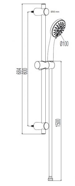 Alterna Image Round Brusesæt 3-jet funktion Alterna Image Round Brusesæt 3-jet funktion