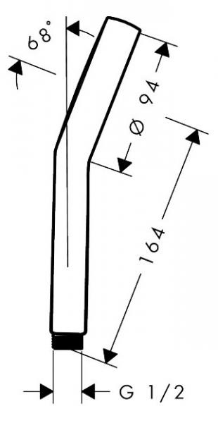 hansgrohe Activera S 95 håndbruser 1jet m/EcoSmart - Krom
