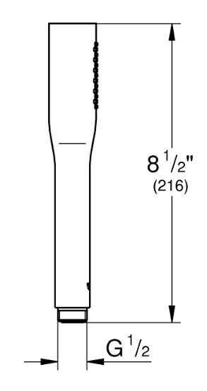 Grohe Euphoria Cosmopolitan stick håndbruser 1 spray - Mat sort Grohe Euphoria Cosmopolitan stick håndbruser 1 spray - Mat sort