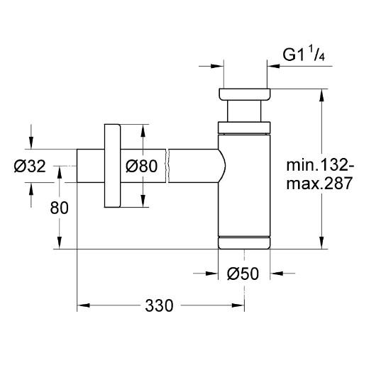 Grohe vandlås håndvask 1 1/4 - Børstet Warm Sunset Grohe vandlås håndvask 1 1/4 - Børstet Warm Sunset