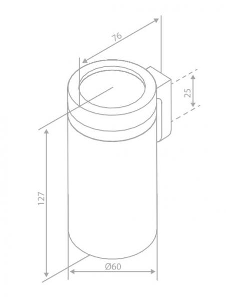 Damixa Zen tandkrus t/bord eller væg - Steel Damixa Zen tandkrus t/bord eller væg - Steel