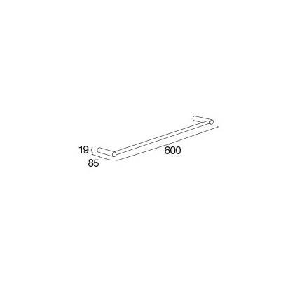 Pressalit enkel håndklædestang - Mat sort Pressalit enkel håndklædestang - Mat sort