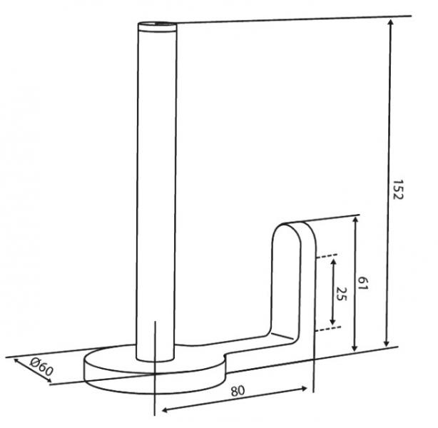 Damixa Zen reserve toiletrulleholder - Børstet kobber
