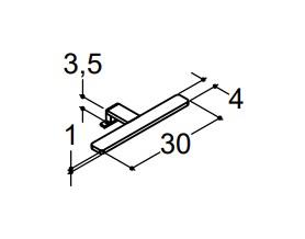 Dansani Mido Vela LED lampe - Krom Dansani Mido Vela LED lampe - Krom