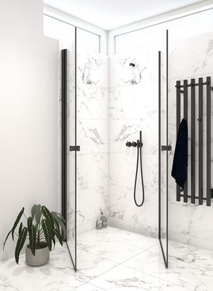 Dansani Luna Kvika håndklædetørrer m/timer - 33x120 cm - Mat sort Dansani Luna Kvika håndklædetørrer m/timer - 33x120 cm - Mat sort