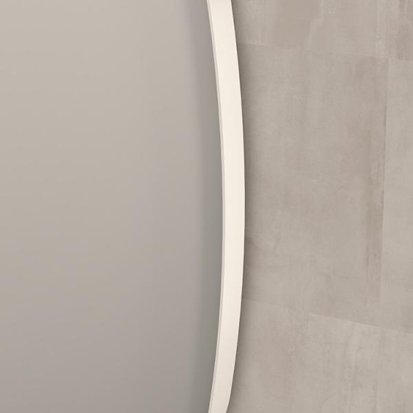 Sanibell Ink SP29 superellipse spejl m/ramme 40 x 40 cm - Mat hvid Sanibell Ink SP29 superellipse spejl m/ramme 40 x 40 cm - Mat hvid