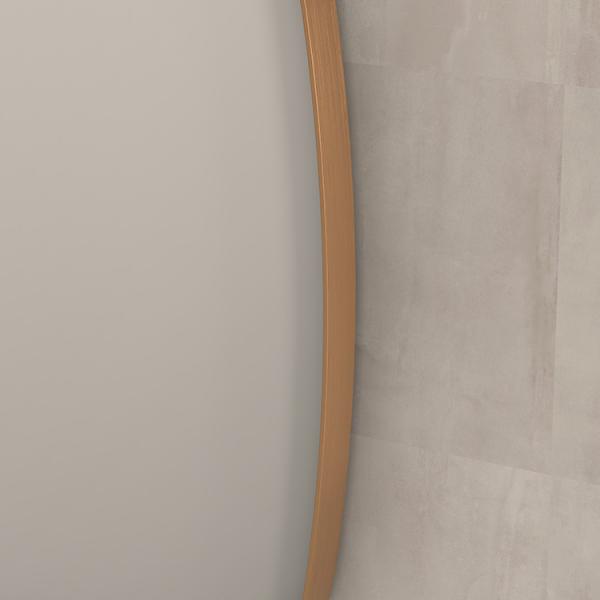 Sanibell Ink SP29 superellipse spejl m/ramme 100 x 100 cm - Børstet kobber Sanibell Ink SP29 superellipse spejl m/ramme 100 x 100 cm - Børstet kobber