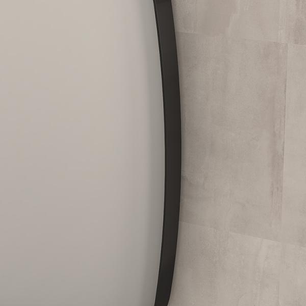 Sanibell Ink SP29 superellipse spejl m/ramme 120 x 80 cm - Mat sort Sanibell Ink SP29 superellipse spejl m/ramme 120 x 80 cm - Mat sort