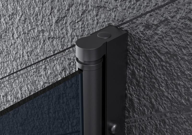 Nortiq brusehjørne 90x90 - Mørkt glas/mat sort Nortiq brusehjørne 90x90 - Mørkt glas/mat sort