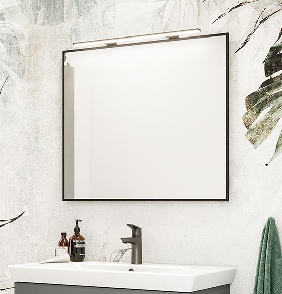 Dansani Mido+ Select 100 spejl m/sort ramme Dansani Mido+ Select 100 spejl m/sort ramme