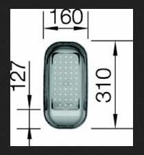 Blanco Skylleskål til Lantos 6-IF, Viva 6-IF, Twen 6 m.fl Blanco Skylleskål til Lantos 6-IF, Viva 6-IF, Twen 6 m.fl