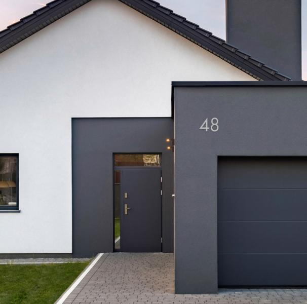 Beslagsboden Nordic husnummer 4 - Mat Grå Beslagsboden Nordic husnummer 4 - Mat Grå