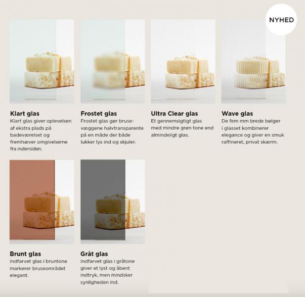 Strømberg Lucca 190 fastvæg med foldedør - Skræddersyet Strømberg Lucca 190 fastvæg med foldedør - Skræddersyet