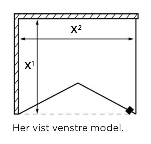 Lucca 195 fastvæg med foldedør - Skræddersyet Lucca 195 fastvæg med foldedør - Skræddersyet
