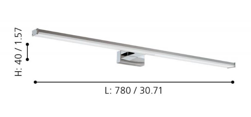 Eglo Pandella LED væglampe til bad - 78 cm