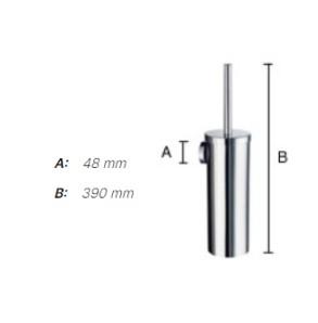 Smedbo Home toiletbørste - Mat sort Smedbo Home toiletbørste - Mat sort